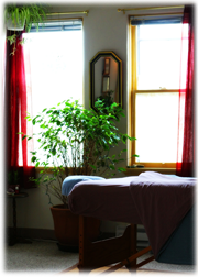 inside a massage room